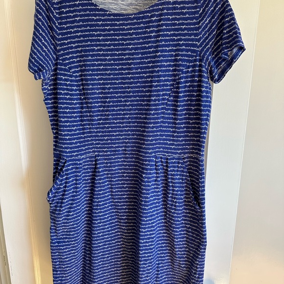 Boden Blue And White Dress Phoebe Dress 16 - Picture 2 of 8